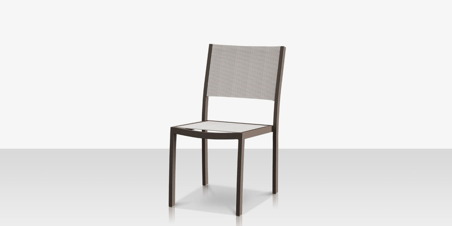 Fusion Dining Side Chair Tex Gray Frame / Cloud Duo Sling