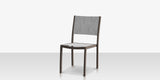 Fusion Dining Side Chair Tex Gray Frame / Metallica Platinum Sling