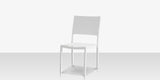 Fusion Dining Side Chair Tex White Frame / White Phifertex Sling