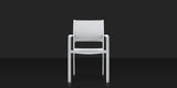 Fusion Armless Chaise - Tex White - Cloud Gray Sling