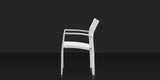 Fusion Armless Chaise - Tex White - Cloud Gray Sling