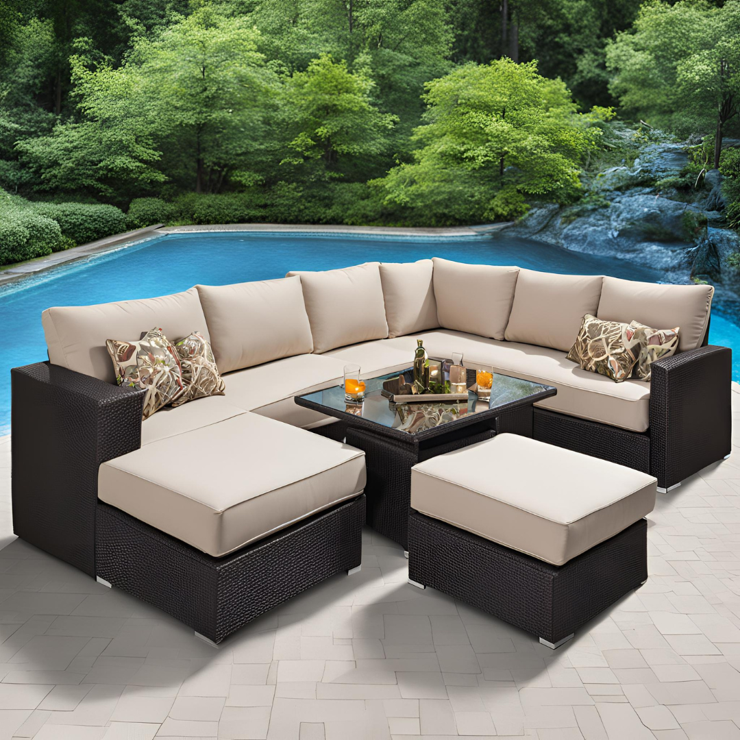 Opulent Patio Sectional Lounge Set